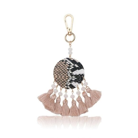 Fashion Leather Tassel Key Chain for bag, car - Picture 1 of 7